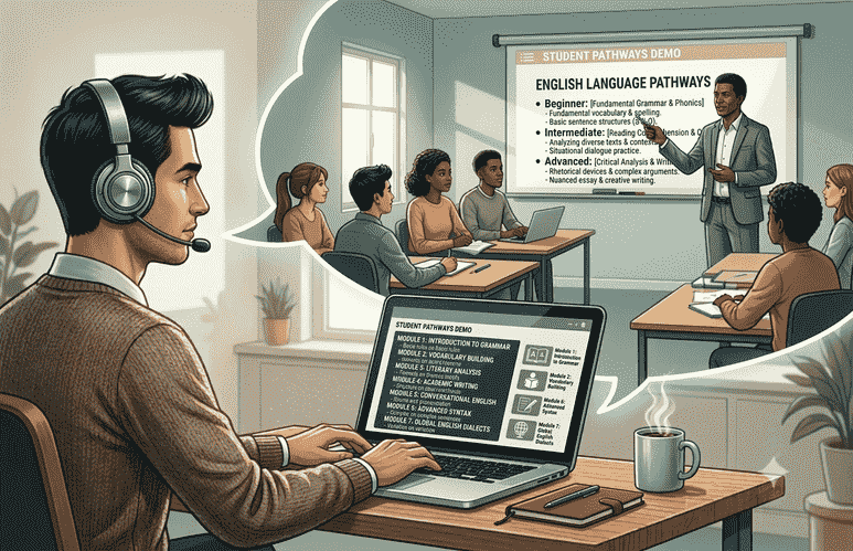 English Blended Online (With Teacher)